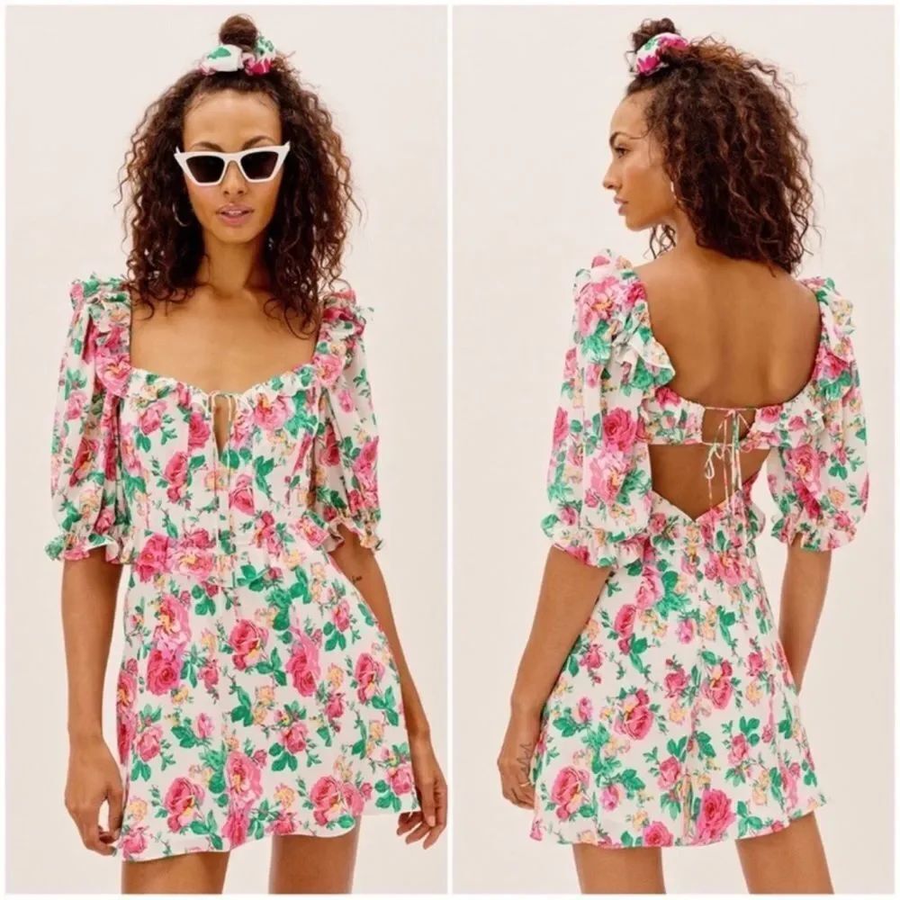 FOR LOVE & LEMONS Imogen Floral Mini Dress